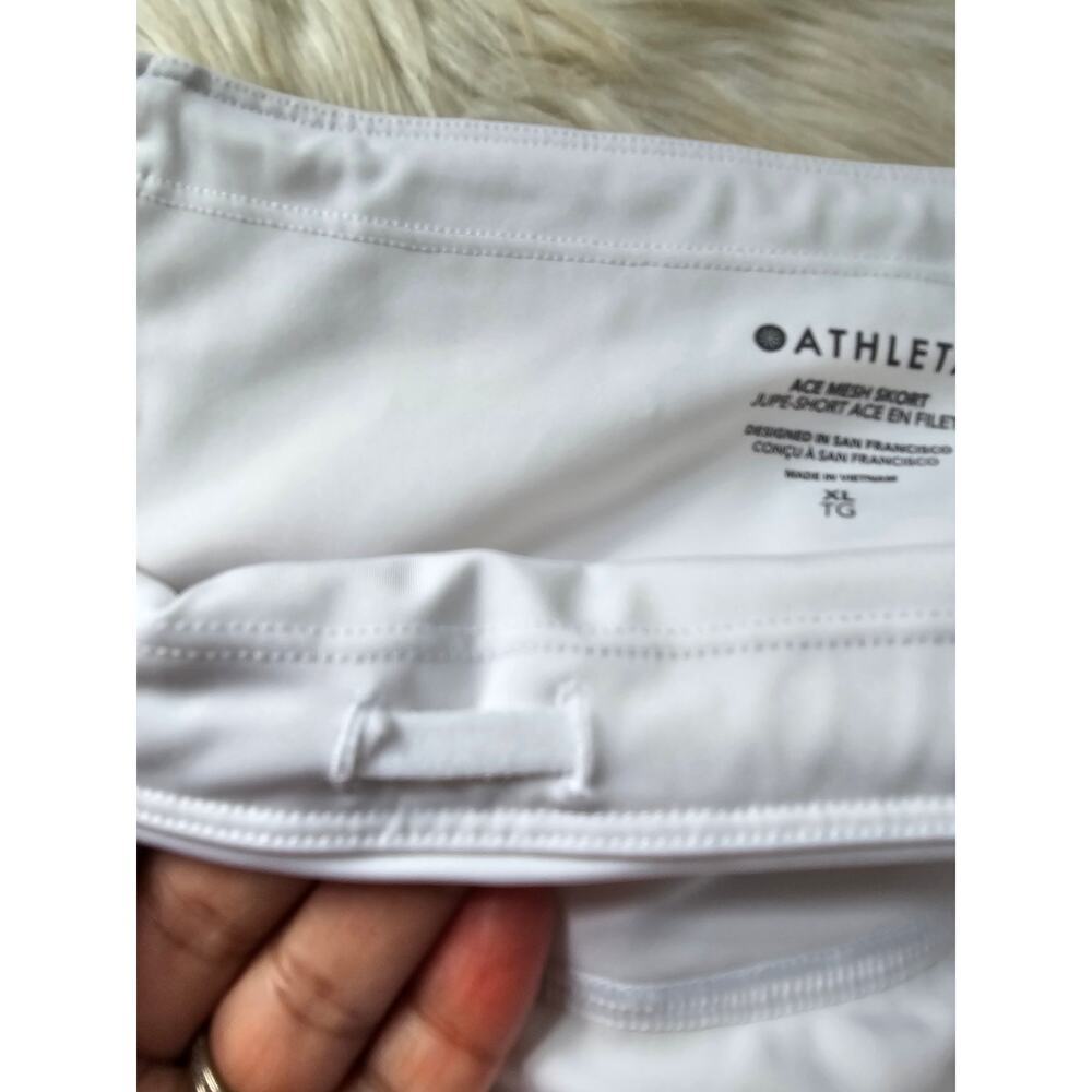 ATHLETA  Ace Mesh Skort Jupe-Short White size XL - Picture 7 of 11